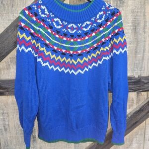 Apostrophe Multicolor Patterned Crewneck Sweater